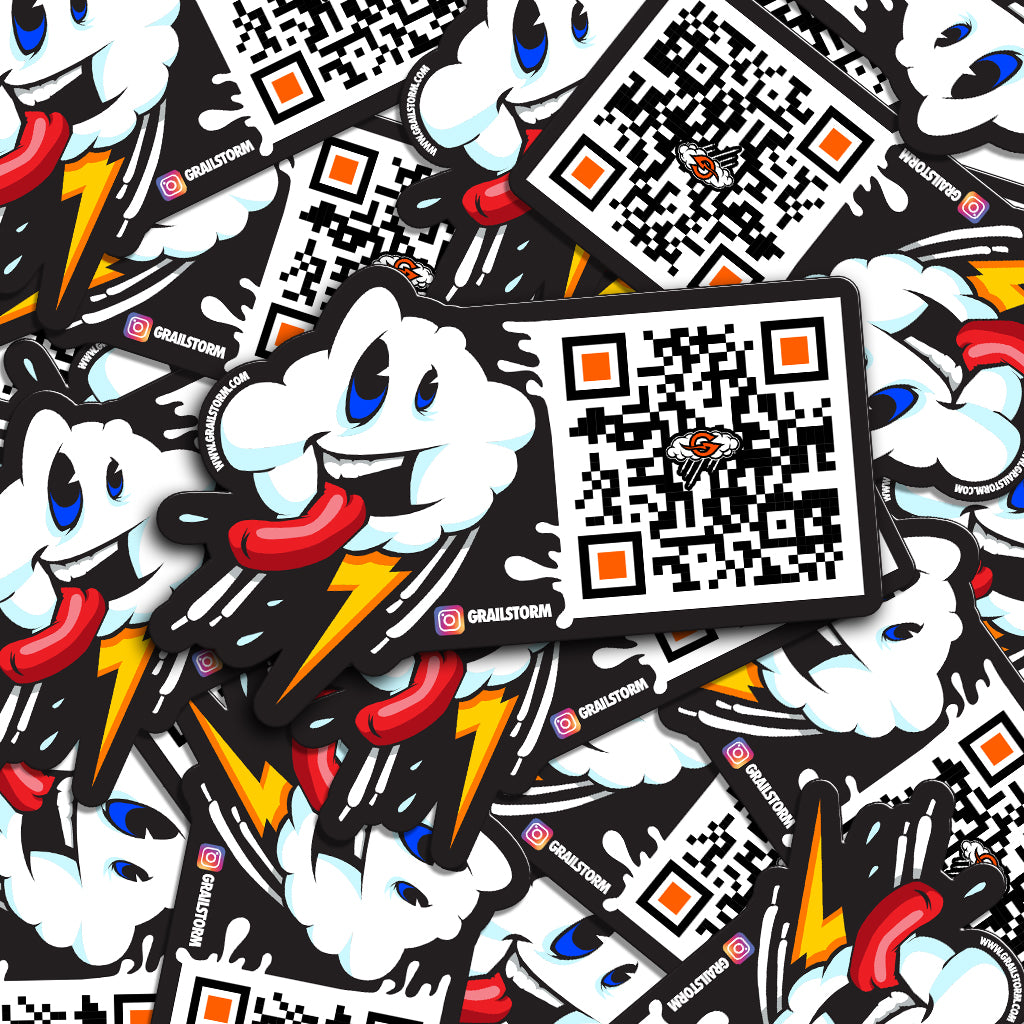 QR CODE STICKERS 2.5" x 5"