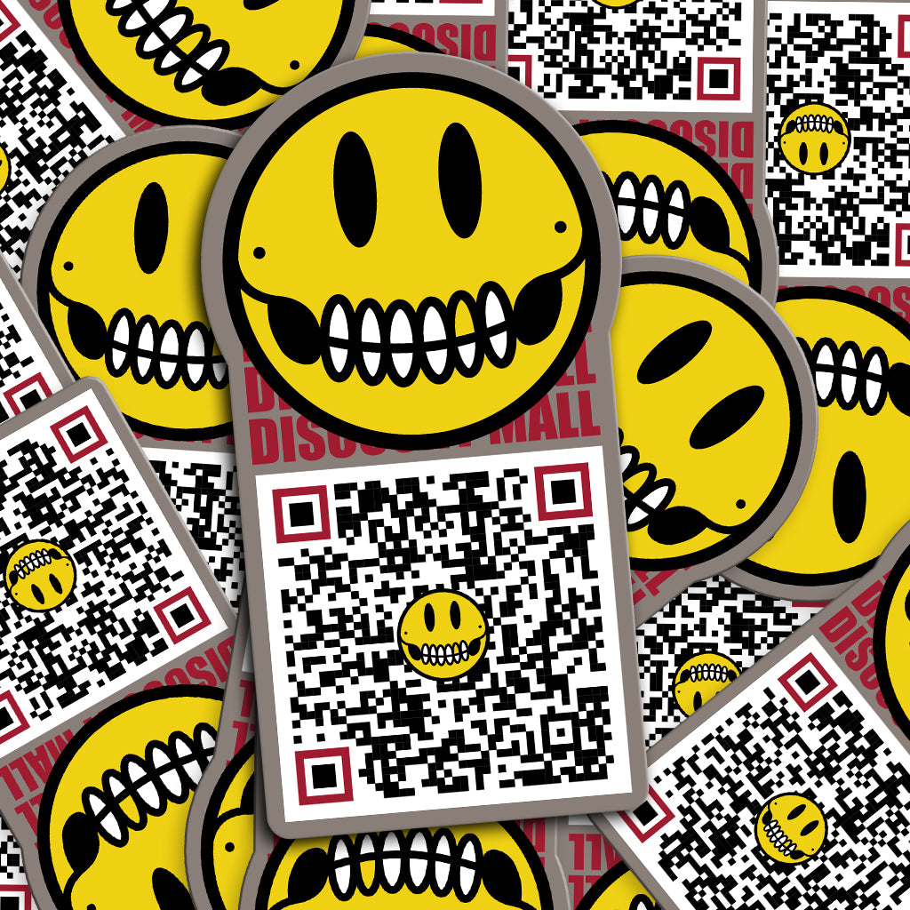 QR CODE STICKERS 2" x 4"